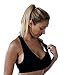 Marielle Night Time Sleep Maternity and Nursing Women's Bra, 4 Beautiful Colours to Choose From - Seamless Nursing Bra (M-L 34C-36B, Black)