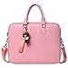 Produktbild Normallackumhängetasche Der Beiläufigen Notizbuchbeutel Der Ledernen Geschäftslaptop-Tasche Der Handtasche,Pink-14”