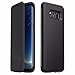 Produktbild Samsung Galaxy S8 Hülle Case, EasyAcc Flip Cover Schlank Rutschsicher Harte Rückseite Schutzhülle Tasche Handyhülle für Galaxy S8 5.8 '' - Schwarz