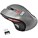 Produktbild Wireless Maus, COO 2.4GHz 1600 DPI Gaming Maus Business Maus Wireless Mouse, 6 Tasten Optische Mäuse mit USB Nano Empfänger Für PC Laptop iMac Macbook Microsoft Pro USW. (Grau)