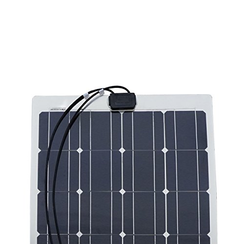 ECO-WORTHY 100w 12v Semi Flex Solarmodul – Monokristallin – 100 Watt Solarpanel Photovoltaik - 2