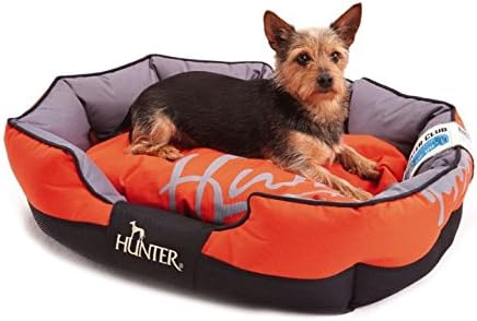 Durable and Homey Dog Bed in Orange - with Removable Cushion and Extra Thick Padding - Ideal for Use Outdoors