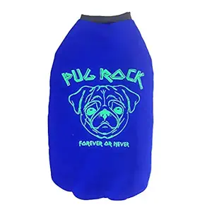 Jainsons Pet Products Soft Comfortable Pet Sweatshirt Dog Winter Warm Cloth (Print and Color May Vary) (20 inch, Blue)
