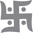 decalbazaar Vinyl Swastik Simple Glossy Wall Glass Vehicle Sticker 4 x 4 Inches Silver