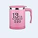 Produktbild Tasse Self Stirring Mug Edelstahl Elektrische Faule Selbstmischender Kaffee Tee Mischbecher im Buero ode zu Hause Rosa 300 ml, 400ml
