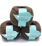 Hilo de algodón orgánico, hilo de bebé, sin productos químicos nocivos para el proceso de tinte. Esta lana es muy suave y fácil de trabajar. El producto final traerá placer a cualquier persona que lo lleve.