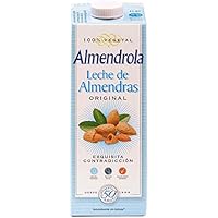 Almendrola Bebida Vegetal de Almendras con Azúcar - Paquete de 6 x 1000 ml - Total