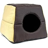 Katzenhaus Hund Katzenhöhle Katze Hundehütte Iglu XL braun Kord