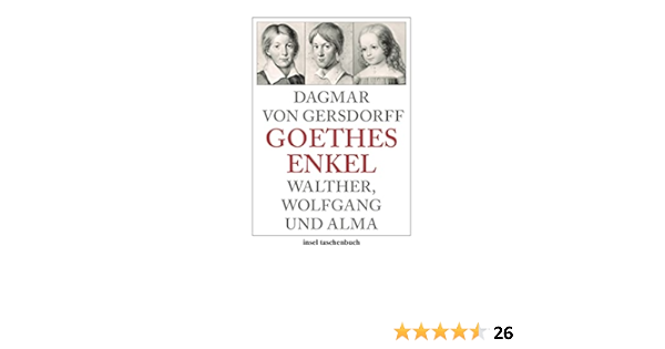 Goethes Enkel Walther Wolfgang Und Alma Insel Taschenbuch Gersdorff Dagmar Von Amazon De Bucher