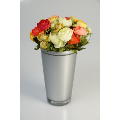 Künstlicher Ranunkelstrauch mit 18 Blüten, bunt, 30cm, Ø 25cm – Deko Strauß Busch Strauch - 4