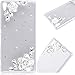 Produktbild GrandEver Sony Xperia XA Hardcase Hülle Bumper Durchsichtige Hartschale Glitzer Dimant PC Rückschale Transparent Schutzhülle mit Weiße Blume Bling Muster Klar Dünne Ultra Slim Rückseite Clear Case Cover Handy Tasche Premium Handyhülle Backcover