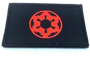 PATCH NATION Imperial Forces COG Rot Cosplay Bestickt Airsoft Klett-Patch