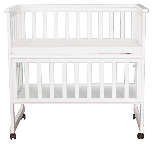 Baby Bassinet with Storage Shelf (White)