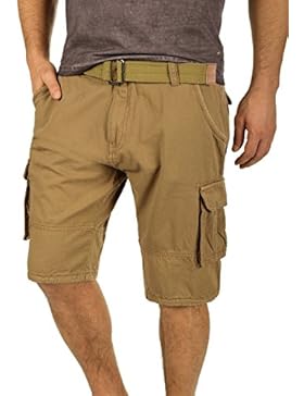 INDICODE Costa Herren Shorts Cargoshorts kurze Hose mit Gürtel