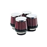 formbar Flansche K&N RC-2310 KFZ und Motorrad Universal Chrom Filter