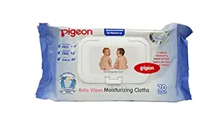 Pigeon Baby Moisturizing Wipes 70 Sheets, Flip Top