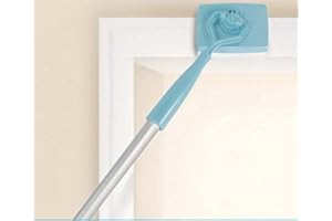 GFYWZ Broom Brush Baseboard Cleaning Skirting Boards Telescopic Pole Extendable With Dust Catcher Duster Microfibre Cloth