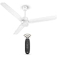 Havells FAB BLDC Ceiling Fan 1200mm, 350 RPM, Savings upto 65%, Reverse Rotation, 4 Modes (Boost, Sleep, Breeze, Mop), Low Wattage 30W, Low Noise, Air Flow:225 CMM, 3 Year Warranty, Elegant White