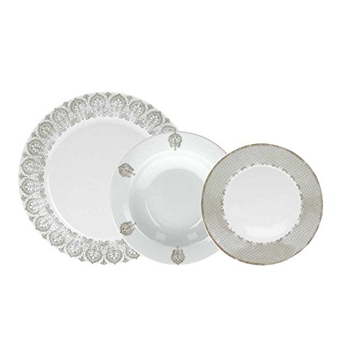 Vajilla Porcelana 18 Pz. Olimpia Vintage