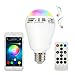 Produktbild ALED LIGHT LED Lampe E27 7W Bluetooth LED Glühbirne mit RGB LED Lautsprecher und Fernbedienung zu Entspannten Musikgenuß Smartphones Dimmbare Steuerung für Android und Apple iOS Smart Phone