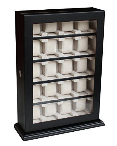 Osterangebot Elegante Uhrenbox fr die Wandmontage fr 20 Uhren in schwarz fr groe Uhren Osterangebot Elegante Uhrenbox fr die Wandmontage fr 20 Uhren in schwarz fr groe Uhren