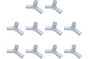 GDFNMOGO 10Pcs Connectors For Tents, Canopy Tent Parts Greenhouse Connectors, Outdoor Tent Joints Plastic Connector, For Tents, Wardrobes(135 degrees tee)