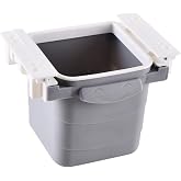 BUFFER&reg; Mini Masa &Ccedil;&ouml;p Kovası Plastik Tezgah Altı Geri &Ccedil;ekilebilir Yapışkanlı G&ouml;r&uuml;nmez B&ouml;lme Pratik
