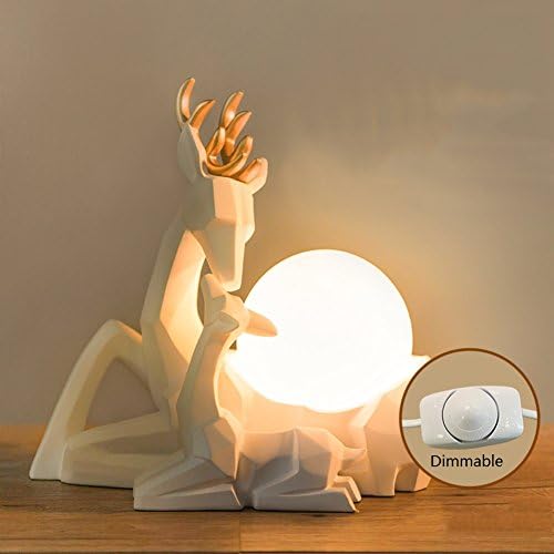 Bedroom bedside decoration table lamp modern living room palace creative nordic simple warm personality princess wedding gift resin-Dimming style