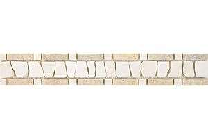 CONWIRE Marmor Bordüre Bordüre chocolate cremarfil Wand Boden Küche Dusche Bad Fliesenspiegel|WBBOR-BC07|1Bordüre