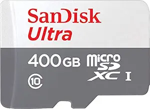 Made for Amazon SanDisk 400GB microSD Memory Card for Fire Tablets and Fire TV (SDSQUNB-400G-AZFMN)