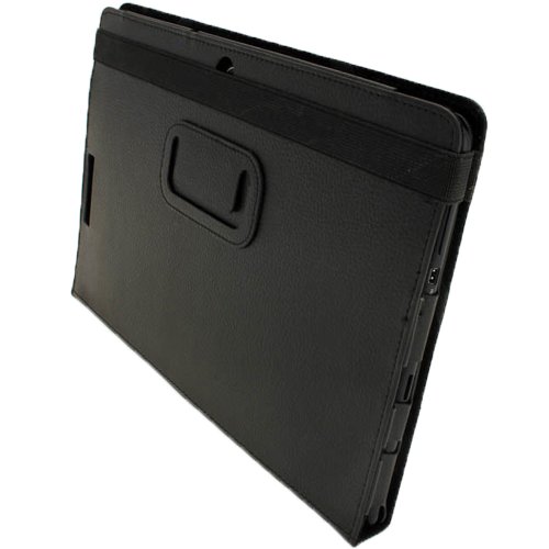 igadgitz ‚Portfolio‘ Schwarz PU Leder Tasche Schutzhülle Hülle Ledertasche Lederetui Etui Case für Asus Eee Pad Transformer & Keyboard Dock TF300 TF300T TF300TG & TF300TL 10.1″ Android Tablet - 6