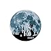 Produktbild CloverGorge 30cm Unique Large Moon-Shaped Glow in The Dark Luminous DIY Wall Sticker Living Home Decoration Adhesive Wallpaper