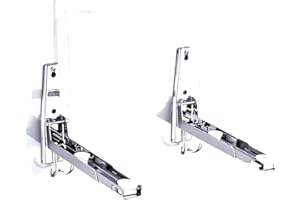 Lokeke faltbare Wandhalterung aus Edelstahl für Mikrowelle, mit Abschlepphaken