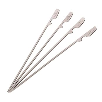 Villeroy Boch Bbq Passion Grillspie Set 4 Tlg Praktisches Grillzubehr Aus Hitzebestndigem Edelstahl Ideal Fr Fleisch Gemse Oder Schaschlik 4 X 19cm