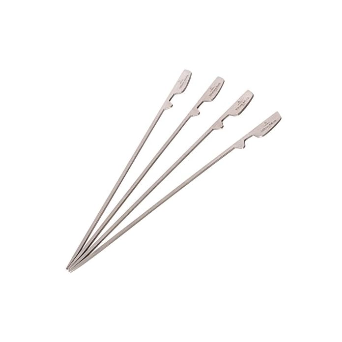 Villeroy Boch Bbq Passion Grillspie Set 4 Tlg Praktisches Grillzubehr Aus Hitzebestndigem Edelstahl Ideal Fr Fleisch Gemse Oder Schaschlik 4 X 19cm
