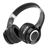 NUBWO S1 Bluetooth 4.1 Inalámbrico Auriculares Plegable Estirable Multi-fonction Cancelación de Ruido con Micrófono en Línea y Audio Compatible con Smartphone / Tableta / PC / Smart TV (Negro)