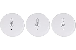 Spactz Tuya Smart ZigBee 3.0 Capteur de température et d'humidité intelligent alimenté par batterie avec application Tuya Smart Life (B)