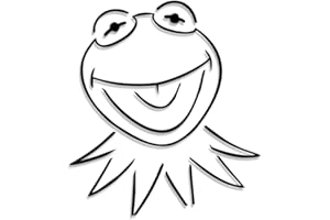 Decus Kermit The Frog L 2091 (Nero) // Adesivo OEM JDM Style Vinyl Transfer