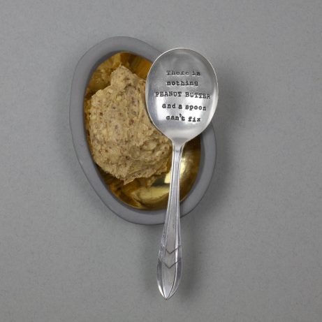 La De Da! Living Vintage Hand Made Keepsake Sentiment Cutlery (Tea Spoon, Peanut Butter)