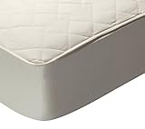 Maximo encogimiento: 4% Pikolin Home - Protector de colchón acolchado (cubre colchón), 100% algodón (tejido y relleno), transpirable, 150x190/200cm-Cama 150 (Todas las medidas)
