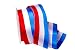 Produktbild Christa Bänder Uni Nationalband Luxemburg Rot/Weiß/Blau 40mm Ohne Draht