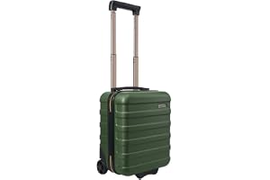 Cabin Max Anode handbagage resväska – lätt, hårt skal, 4 hjul, kombinationslås .., Inca grön, 40 x 30 x 20cm, 2 Wheel, Handba