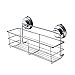 Produktbild Aurorao Badezimmer Saugnapf Corner Basket Bad Dusche Caddy Ablage Ständer Halter, Edelstahl, Silber, 002