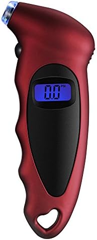 Tyre Pressure Gauge, Werded Classic Digital Tyre Pressure Gauge With Backlight LCD Display 150 PSI | 7 Bar Tyre Air Pressure Gauge, 4 Measurement Units Digital Tyre Air Pressure Gauge Tester Tool for Cars, SUV, Trucks, Motorcycles and Bicycles
