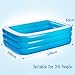 Produktbild Badewanne Große aufblasbare Badewanne / Pool Planschbecken Pool Pool für Kinder / Baby / Erwachsene / Familie mit Elektropumpe Geeignet für 3-5 Personen (190 * 140 * 60cm) Aufblasbare Badewanne