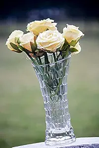 Fully Glass Flower Vase (Transparent)