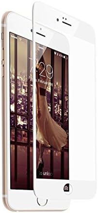 iPhone Tempered Glass Screen Protector,Full Coverage Soft Curve Edge Tempered Glass Screen Protector For iPhone 6/6s/6s Plus/6 Plus/7/ 7 Plus (iphone 6plus/6s plus, White)