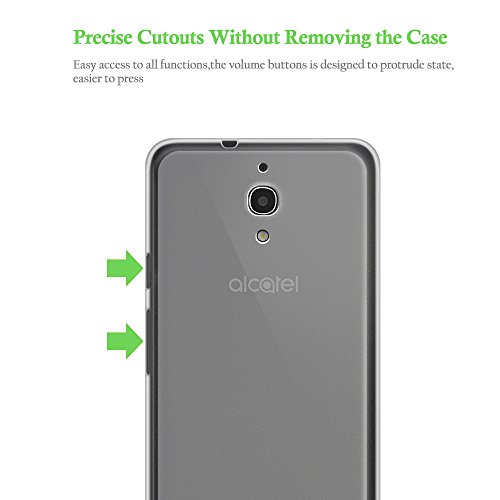 Funda para Alcatel Pixi 4 6 0  4G  Olycism Ultra-delgado Transparente  Ajuste Perfecto  Shock Absorci  n  Anti Ara  azos  Flexible TPU Silicona Case Protecci  n Estuche Cover Transparent Blanco 