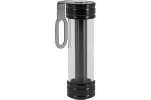 DAM Support de vignette Moto Cylindrique ALU 50X30 mm Noir