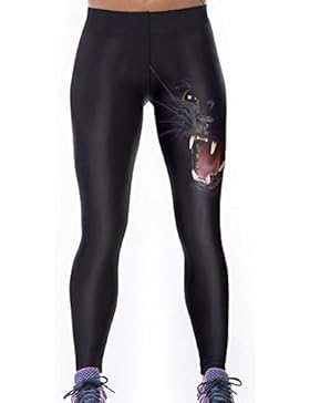 VWU Damen Ladies Große Mädchen Workout Gedruckt Printed Leggings Gym Sport Laufen Laufhose Yoga Leggins Fitness...